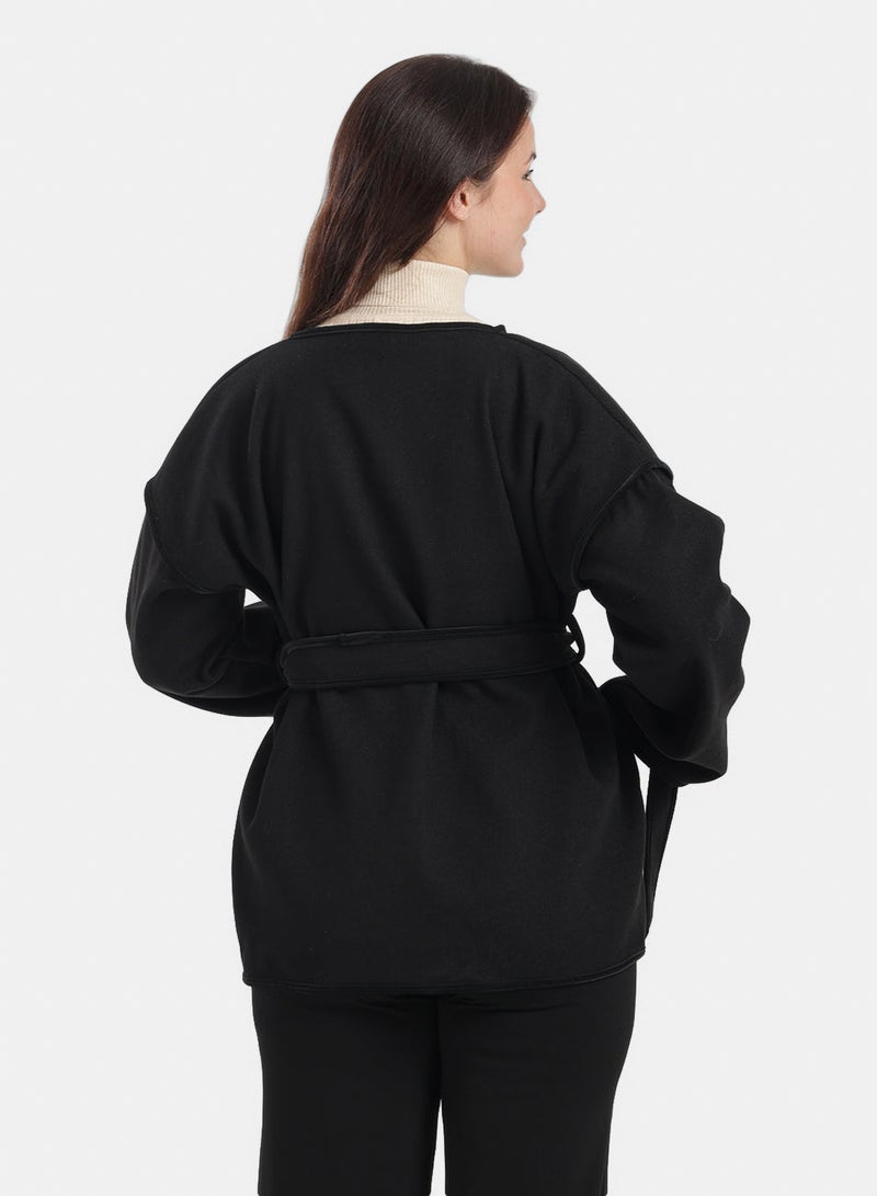 Carina Open-Neck Wrap Jacket - Image 2